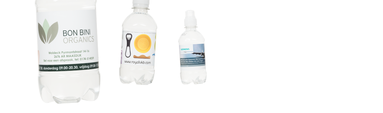 Goedkope fles water bedrukken