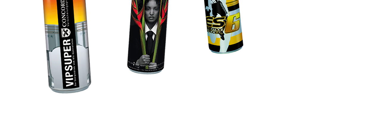 Gepersonaliseerde blikjes frisdrank en bronwater