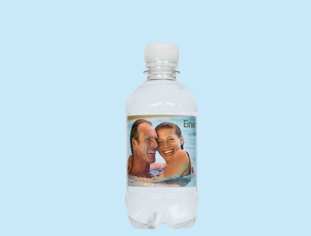 Flesjes bronwater bedrukken als promotie