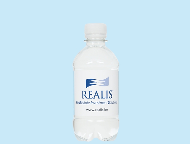 Flesjes bronwater bedrukken met eigen etiket en logo