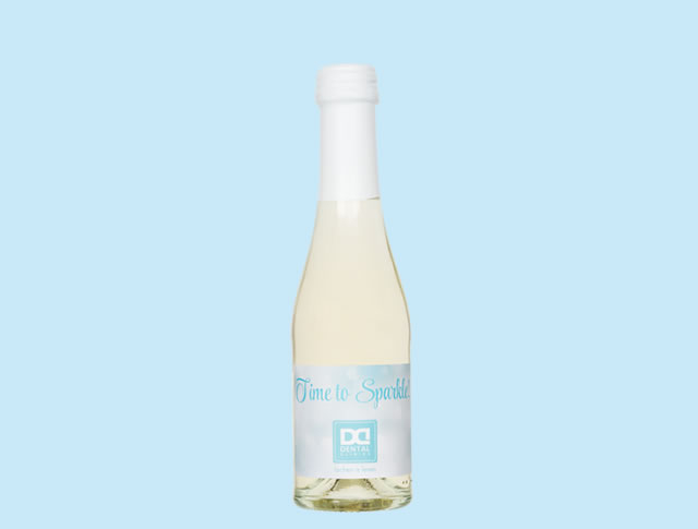 Flesje Secco Vino Frizzante met eigen etiket 20 cl. 1