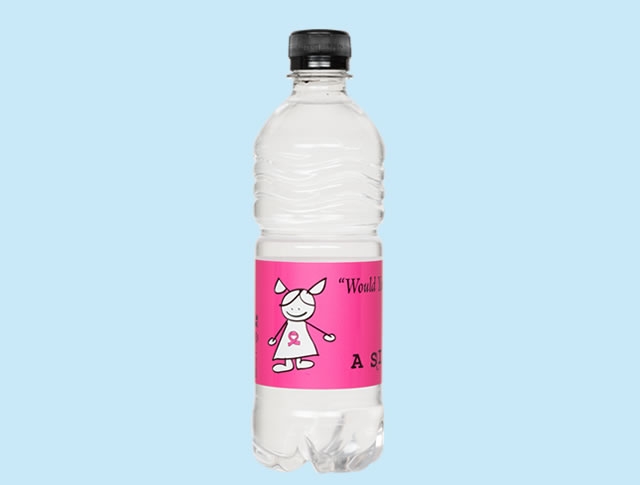 Fles water met eigen etiket 50 cl. gewone dop 3