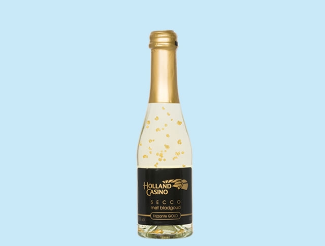 Flesje Secco Gold met eigen etiket 20 cl. 2