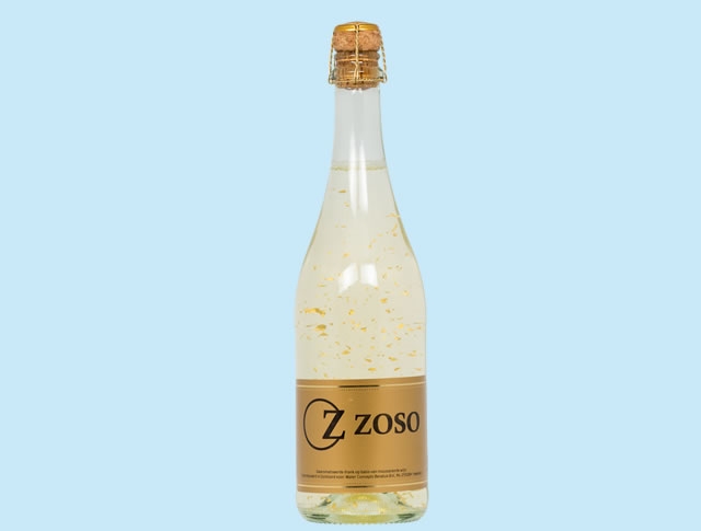 Fles Sekt Gold met eigen etiket 75 cl. 2