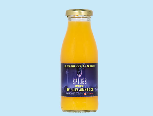 Flesje Sinaasappelsap met eigen etiket 2