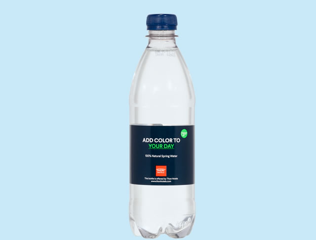 Goedkope fles water met uw opdruk, 50 cl. 2